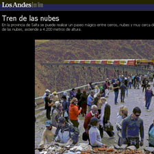 Sito web Los Andes