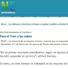 Sito web NotiExpress