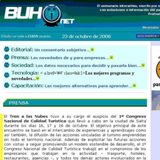 Sitio web BuhoNet