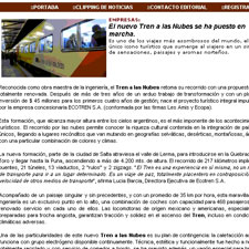 Sitio web Medios y Empresas