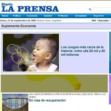 Sitio web La Prensa